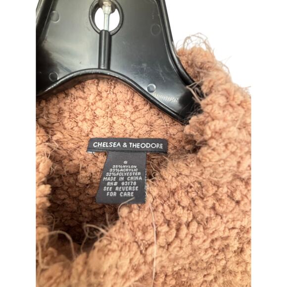 Chelsea + Theodore Sweater NWT Boucle Soft Cozy Salmon Small $68 - Picture 8 of 10